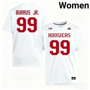 IU #99 Tyrone Burrus Jr. Game-Day Jersey | Women White College Foottball Premium Embroidered 15799174