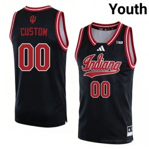 IU #00 Custom Game-Day Jersey | Youth Black University Basketball Premium Embroidered 95277663