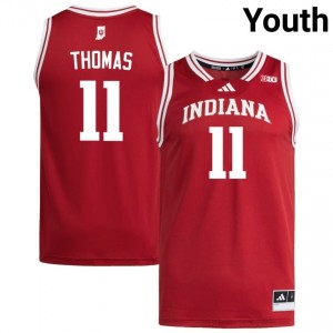 #11 Isiah Thomas Hoosiers Jersey | Youth Crimson High School Stitched Basketball Collection 29486284