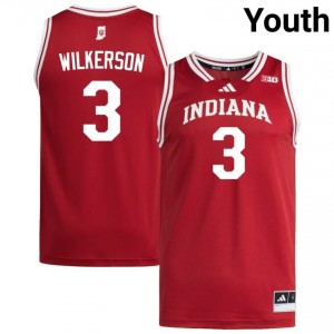 Authentic Lamar Wilkerson Jersey | #3 Crimson IU Hoosiers Youth Basketball Stitched & Licensed 26443251