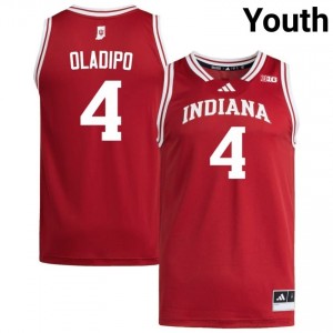 Authentic Victor Oladipo Jersey | #4 Crimson IU Hoosiers Youth Basketball Stitched & Licensed 33533128