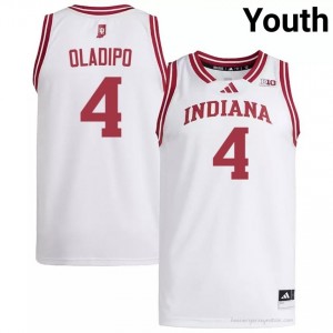 IU #4 Victor Oladipo Game-Day Jersey | Youth White NCAA Basketball Premium Embroidered 37803683