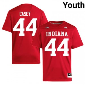 #44 Aaron Casey Hoosiers Jersey | Youth Crimson NCAA Stitched Football Collection 85686260