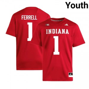 Amare Ferrell #1 Jersey | Indiana Hoosiers Youth Crimson Premium Embroidered College Foottball 20363971