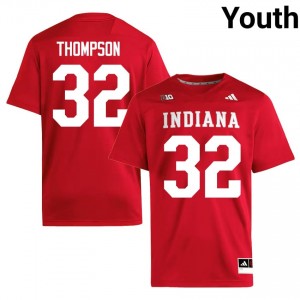 IU #32 Anthony Thompson Game-Day Jersey | Youth Crimson High School Football Premium Embroidered 29037144