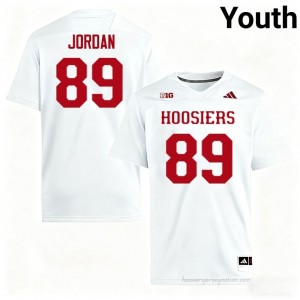 IU #89 Camden Jordan Game-Day Jersey | Youth White College Foottball Premium Embroidered 96917087
