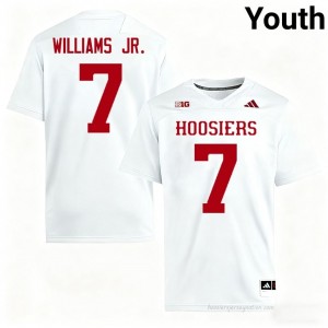 IU #7 E.J. Williams Jr. Game-Day Jersey | Youth White College Foottball Premium Embroidered 43950343