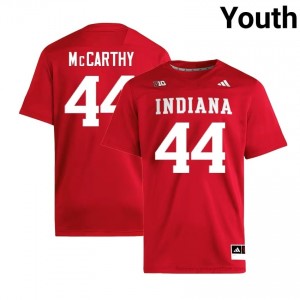Mitch McCarthy #44 Jersey | Indiana Hoosiers Youth Crimson Premium Embroidered NCAA Foottball 16745524