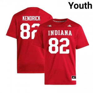 Authentic Myles Kendrick Jersey | #82 Crimson IU Hoosiers Youth Foottball Stitched & Licensed 71879894