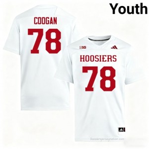 #78 Pat Coogan Hoosiers Jersey | Youth White NCAA Stitched Foottball Collection 96908155