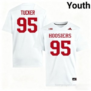IU #95 Tyrique Tucker Game-Day Jersey | Youth White College Foottball Premium Embroidered 74640498