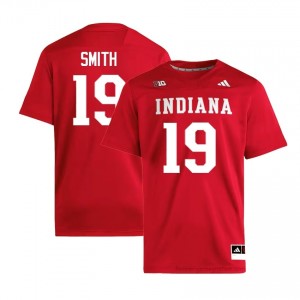 Zacharey Smith #19 Jersey | Indiana Hoosiers Men Crimson Premium Embroidered Player Foottball 87811481
